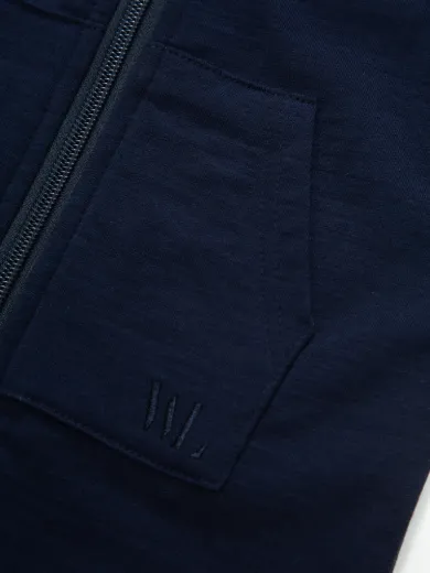 Bilde av WoolLand Bergen Terry overall baby BlueInk